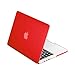 Top Case Red Rubberized Hard Case Cover for Apple MacBook Pro 13.3" with Retina Display Model: A1425 and A1502 (Release 2013) + Top Case Mouse Pad