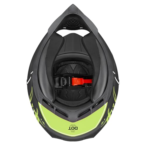 Image of YEMA Adults Dirt Bike Helmets, Ventilated Motocross ATV Dirtbike Offroad BMX MX Helmets, DOT Approved Motorcycle Helmets, YM-915, Black
