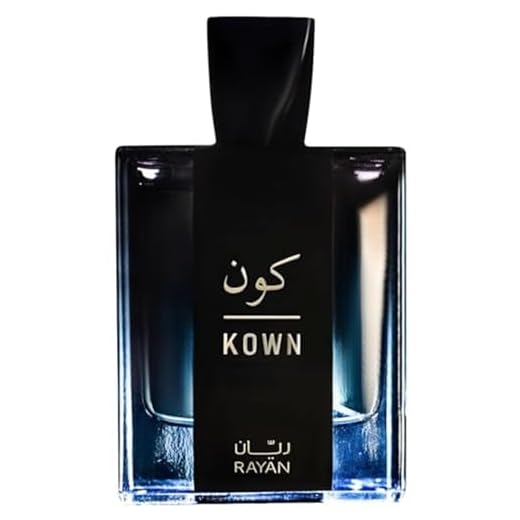 RAYAN Kown - Modern Woody Oud Perfume for Men, Arabian Eau De Parfum, 100mL (3.34 Fl oz) Perfumes Arabes Para Hombres, Long Lasting Perfume with Bergamot, Lavender, Cardamom & Oud, Ideal Gift for Him