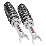 Rough Country N3 belastete Streben für Ram 1500 2WD / 4WD (2019–2026) – passend für 8,9 cm Hebebühnen, vorbelastete Schraubenfedern, Anschraubmontage, verbesserte Fahrt und Handhabung