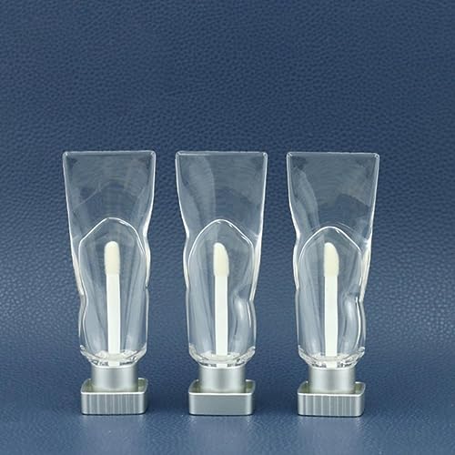 TERPCO Lot de 10 tubes de gloss à lèvres vides de 4 ml - Transparents - Pigment - Glaçage à lèvres - Tube de vernis à lèvres - 4 ml