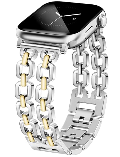 Newlibery Silver Gold Watch Bands