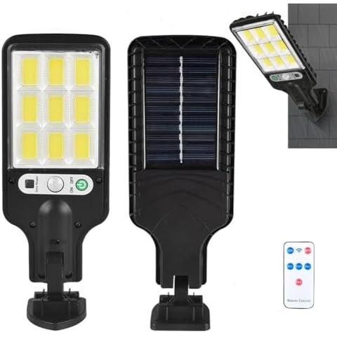WANYANG Solar Lights Outdoor, Flood Lights Outdoor 3 Modes-with Remote Control Motion Sensor Outdoor Lights,Led Solar Powered Spot Lights for House Outside Cover