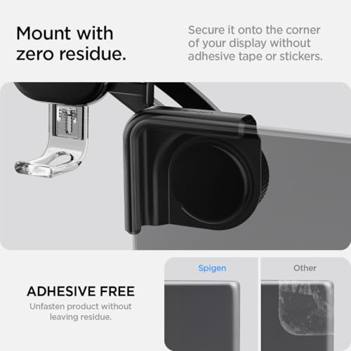 Image of Spigen TapLock Adhesive-Free Screen Mount Designed for Tesla Model Y | For Model Y /3 /S /X /Juniper /Cybertruck - Compatible with iPhone, Samsung, and More