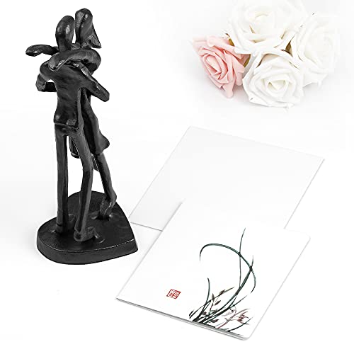 Sennesy Handcrafted Iron Sculpture - Romantic Gift For Weddings And Anniversaries - For Him And Her - Blank Greeting Card Included #TOP1
