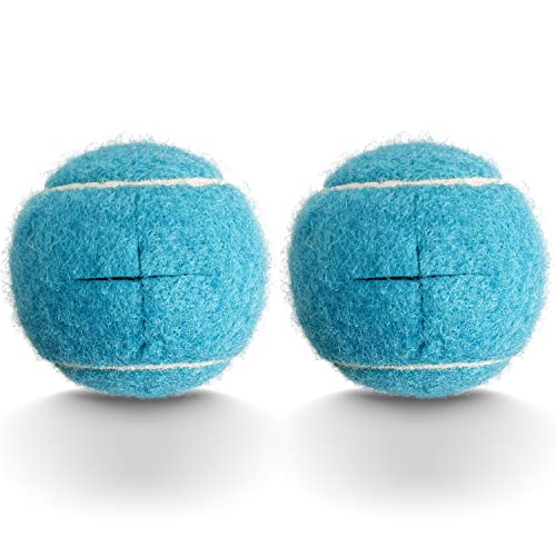 HPWFHPLF 2 PCS Precut Tennis Balls for Walkers, Floor Protectors (Blue)
