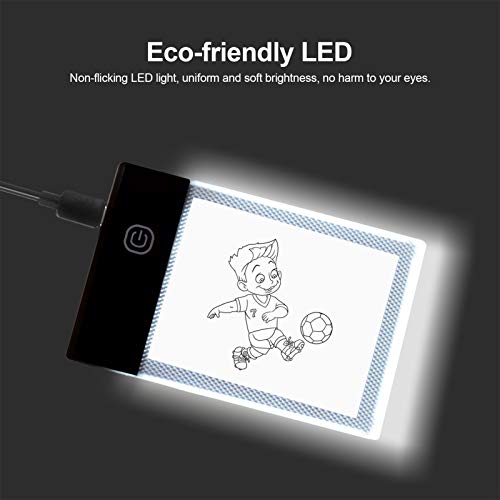 Adaskala Kit Flip Book com base de luz, caixa de luz LED, 300 folhas de desenho de papel com parafus