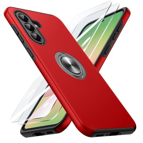 Doeshine Coque pour Samsung Galaxy A56/A36 avec 2 Verre Trempé Vitre Protection, Protection Militaire caméra Antichoc Samsung A56 5G Housse avec Support...