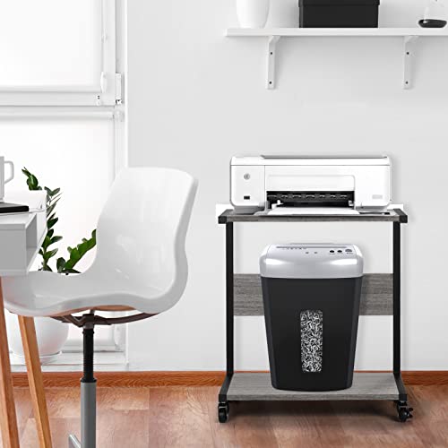 Computer Tower Stand, C-Shape Tall 2-Tier Pc Stand, Computer Tower Floor Stand With Lockable Wheels,Mainly Placed Computer Cases And Printers，Suitable For School, Office, Home(Grey) #TOP6