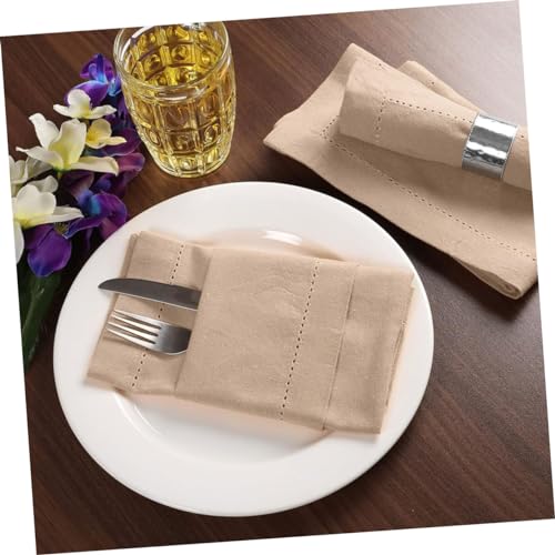 Servilleta de Tela Reutilizable Beige Ciieeo Oval miniatura 7