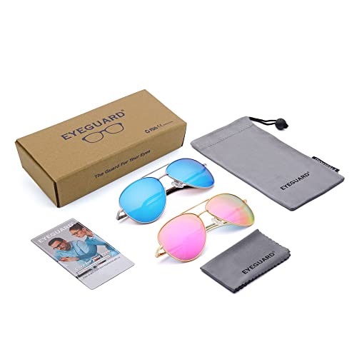 Eyeguard 2 Pack Bifocal Reading Sunglasses For Women And Men Uv400 Protection Classic Aviator Sun Readers 1.5 #TOP5