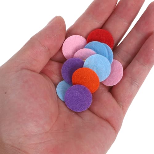 Angoily Lot de Feutre 1000 Pièces Cercles en Feutre De Couleur 2.00 Cm pour Couture Scrapbooking Patchs DIY Décoration Et Accessoires De Cheveux – vue 4