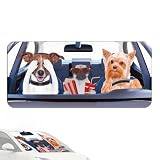 Parabrisas de coche con protección solar - Parasol con patrón de perro | Protección de succión contra el calor, visera solar, película protectora para ventanas de RV, camiones, vehículos en clima