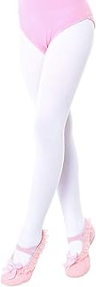 Girls Ballet Tights, Ultra Soft Dance Convertible Tight for Toddler Little Big Kid, 90D Ballet Tights Opaque Pantyhose