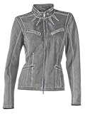 Figurbetonte Form Linea Tesini Lederjacke, Porcvelours