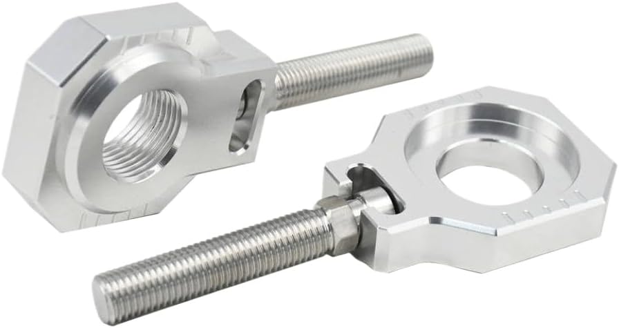 Motorcycle Chain Adjuster Block 20mm Compatible with SX SXF XC XCF XCW EXC EXCF Models 125 250 530 TC 85 Aftermarket Replacement(Blue)