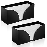 Bulk Paper Towels SimplyImagine Countertop Dispenser 2-Pack - Black Acrylic Napkin Holders Kitchen Bathroom Multifold C Fold Trifold Disposable Hand T Bulk Paper Towels SimplyImagine Countertop Dispenser 2-Pack - Black Acrylic Napkin Holders Kitchen Bathroom Multifold C Fold Trifold Disposable Hand T
