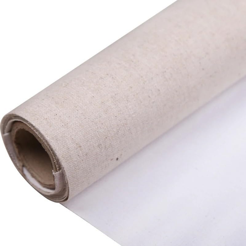 Rollo de lienzo pintura al óleo natural de 2.4m para arte en tela de algodón 2