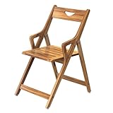 NNN Solid Teak Folding Shower Chair - Pivoting Backrest & Forward-Leaning Armrests for Easy Stand-Up, 350lb Capacity, Space-Saving Fold & Anti-Slip Feet for Elderly Bath Safety