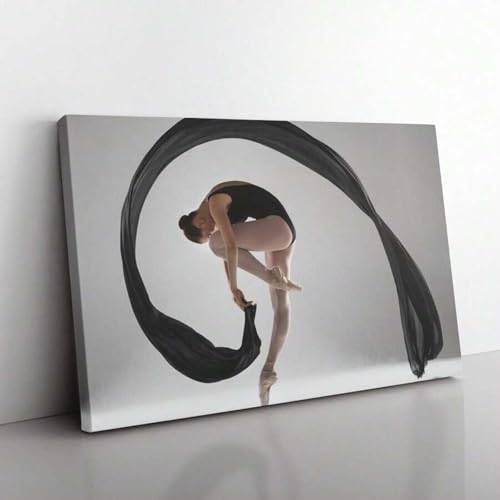Grand tableau ballerine 80x120 cm pour habiller un grand mur vide