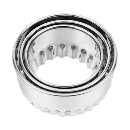 Cortadores de galletas - Juego de cortadores de galletas de 1-2 cm, herramientas ajustables para cortar para hornear, cotadores de bolas de maa de acero inoxidable | Sello de mas reutilizable,