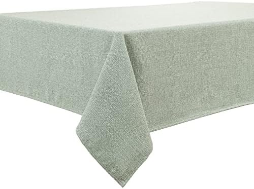 BALCONY & FALCON Rectangle Tablecloth, Wrinkle Resistant and Water Proof Table cloth, Decorative Linen Fabric Tablecloths for Dining, Parties, Kitchen, Wedding and Outdoor Use (Rice Brown, 140x180cm)