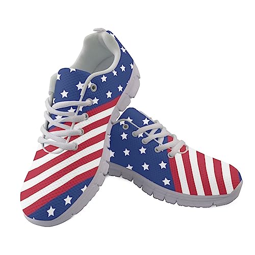 Image of GIFTPUZZ Mens Lace Up Athletic Trainers Running Sneakers Wedge Breathable Gym Lightweight Sports Tennis Shoes