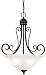 Hardware House 544890 Tuscany 18-1/2-Inch by 23-Inch Chandelier Textured Black