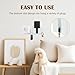 HAIJSEVR 3 Pcs Wall Mount Phone Holder, Universal Media Organizer Storage Box with Remote Control Holder, Charging Cable Hooks, Self-Adhesive ABS Plastic Modern Style