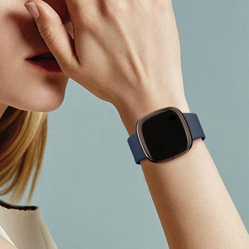 Image of Meliya Soft Strap for Fitbit Versa 4 / Versa 3 / Sense 2 / Sense(Watch Not Included), Flexible Premium Elastomer TPU Adjustable Watch Straps, Sport Replacement Band for Women Men
