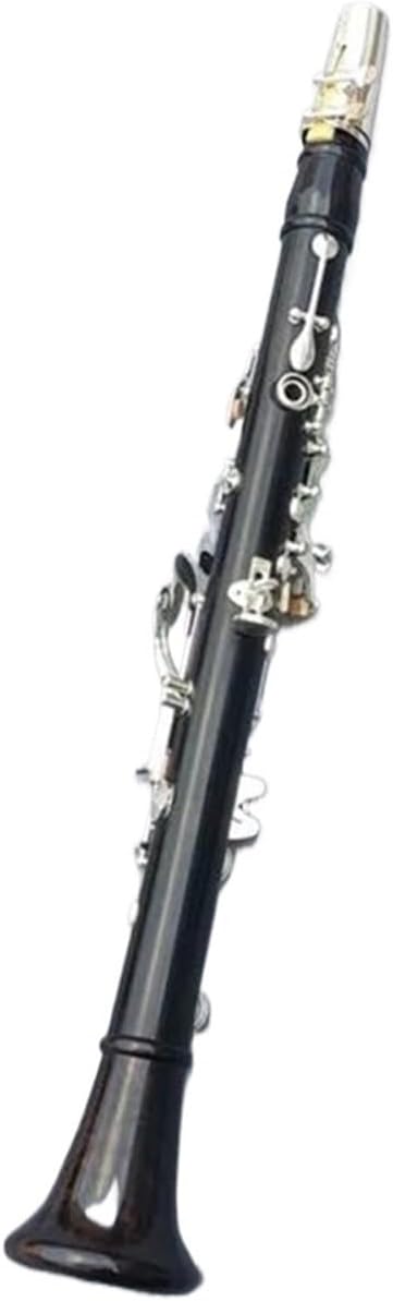Professional Ebony Clarinet Silver Plated Solid Wood in E Clarinet
