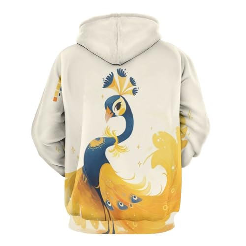 Sweatshirt pullover Paon Jaune : le pull mixte taille S parfait - 4