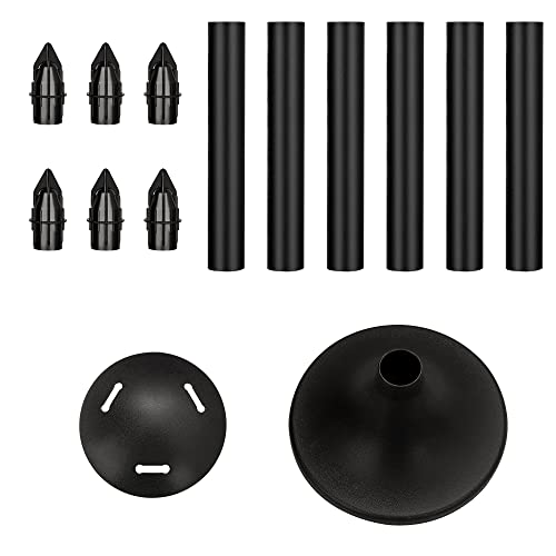 Nexcover Boat Cover Support Pole 2 Pack | Adjustable Height From 12" To 54" | 6-Stage Extension Pole | Abs Support Pole For Boat Cover | Reinforced Support Pole System | Black #TOP1