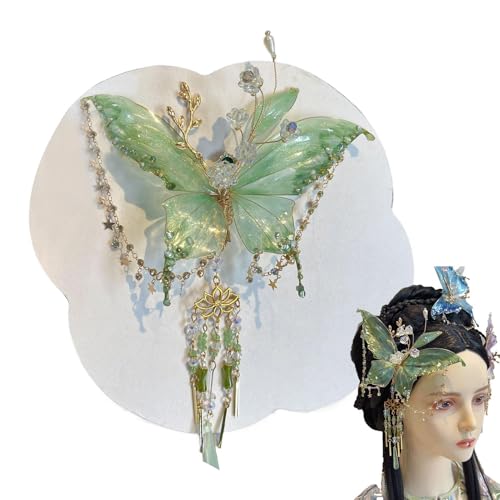 Pinzas para el Cabello con Flores - Horquillas Móviles | Diadema de con Lazo de Seda Brillante en Color Rosa para Jóvenes en Fiestas Bodas Escuela Baile