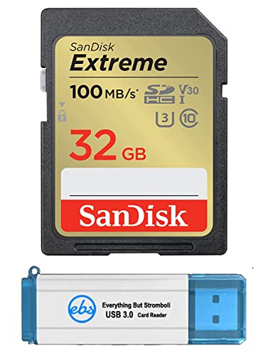 Carte mémoire SDHC 32 Go SanDisk Extreme pour caméra de chasse Browning 4K lot de 5 avec lecteur