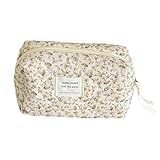 Qiwenr Blumenmuster Kulturtasche, Federmäppchen Bleistift, Kosmetiktasche, die Cartoon-Tasche ist Klein und süß und Kann als Spielzeugtasche, Schlüsseltasche Verwendet Werden, Geldtasche