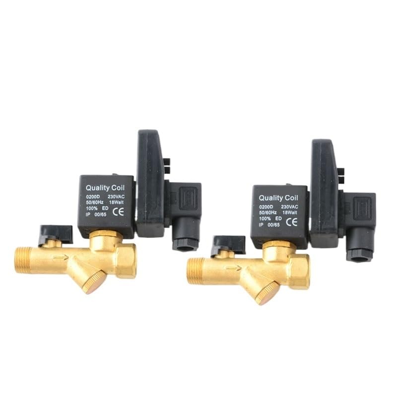 Válvula de drenaje electrónica G1/2 1,6 MPa SR-B-15, válvula solenoide de latón, 24 V CC, 220 V CA, purgador de compresor de aire(AC110V)