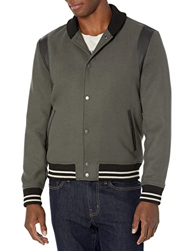 PAIGE Mens Tomlinson Varsity Bomber IRON GATE