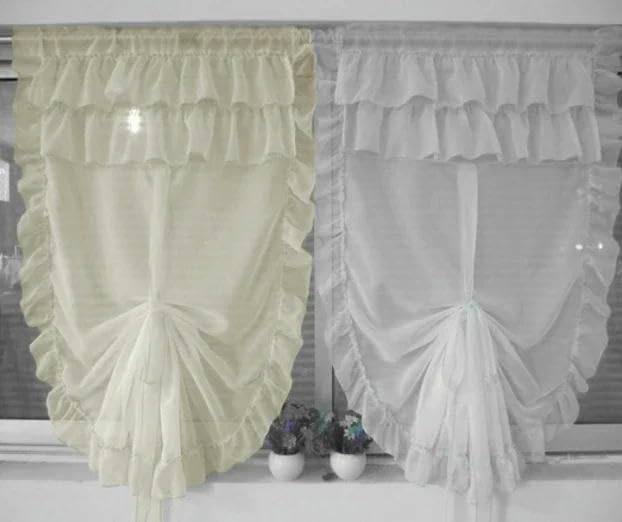 Tenda a palloncino sollevabile per soggiorno, camera da letto, schermo-BIANCO-1 x larghezza 60 cm x altezza 175 cm