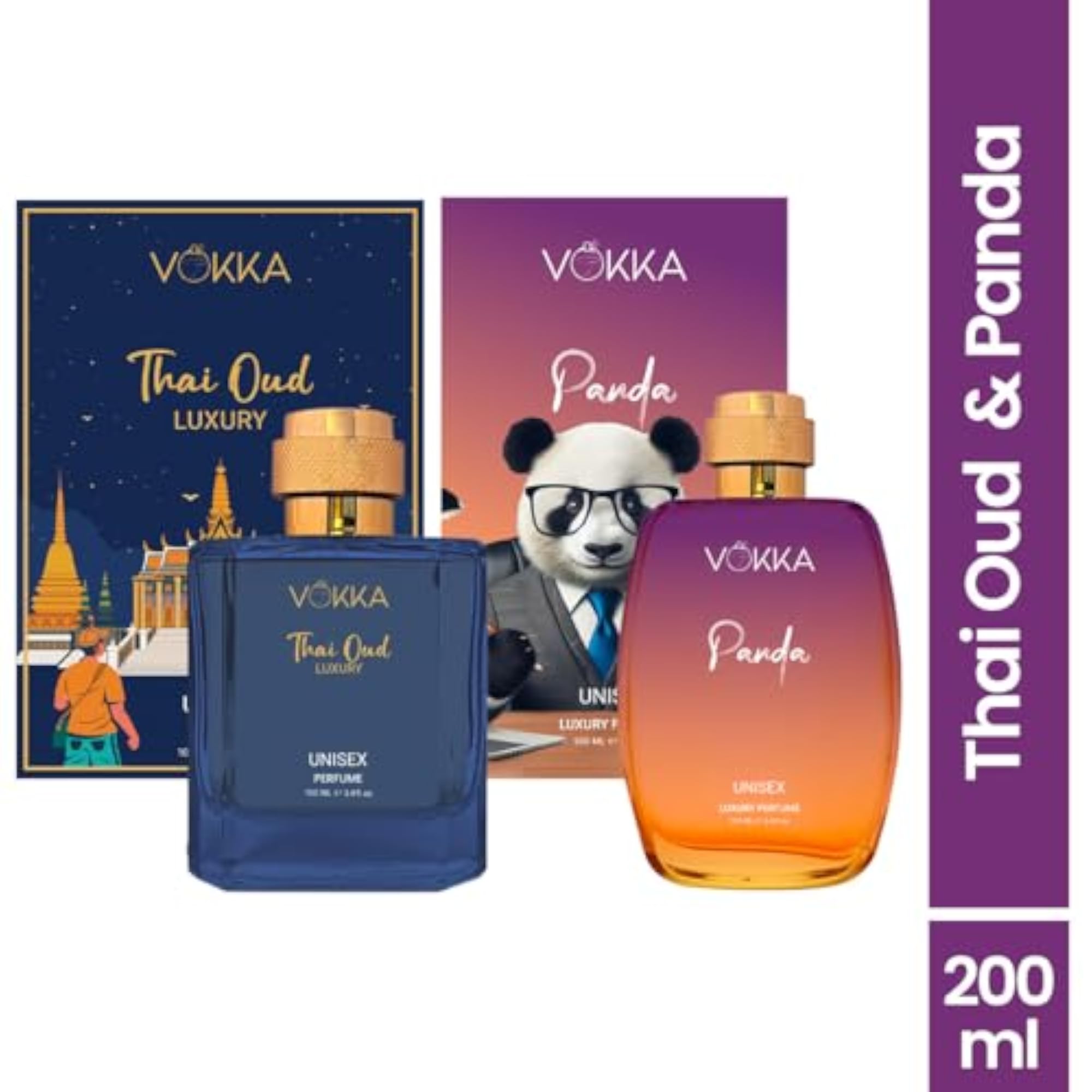 Thai Oud & Panda Perfume Gift Set, Unisex