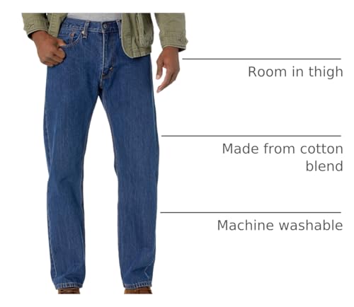 image for Levi's Men's 505 Regular Fit Jeans (Also Available in Big & Tall), Dar