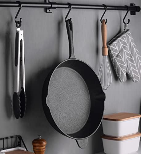 Velaze Pre-Seasoned Skillet Pan, 11.8" Iron Cast Frying Pan, Heavy-Duty Construction for Superior Heat Retention & Even Cooking, Indoor and Outdoor Use - Grill, Stovetop, Induction Safe