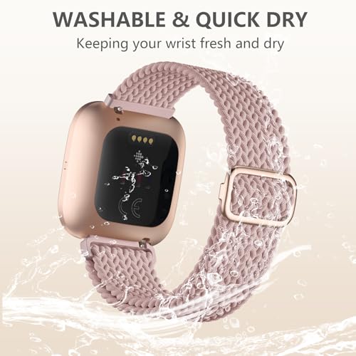 Correa compatible con Fitbit Versa 2, rosa miniatura 3