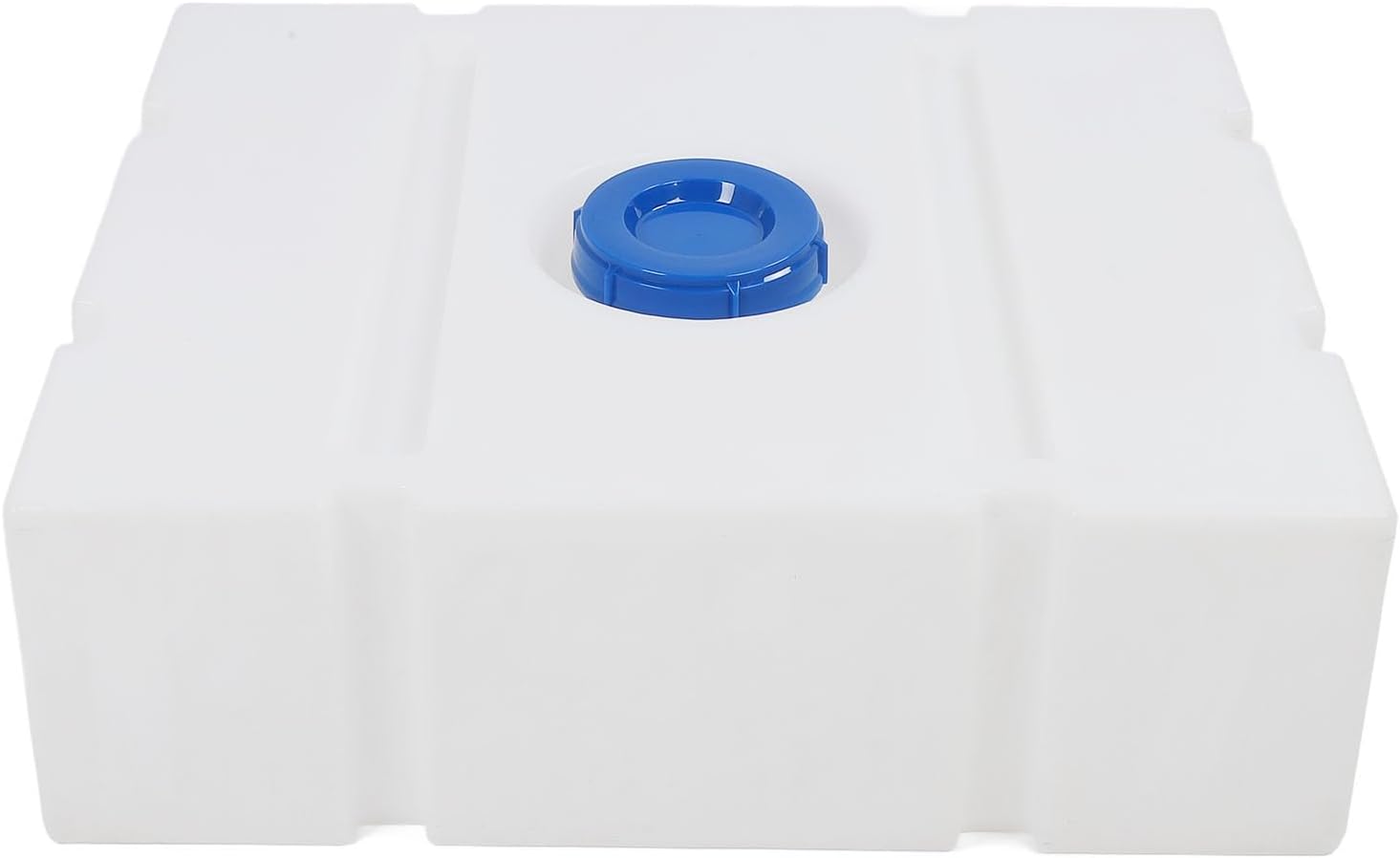 33 Gallons RV Water Tank, 785 X 655 X 255mm Food Grade LLDPE Leakproof Water Storage Tank, Potable Fresh Water Container with 130mm Large Diameter Inlet for Trailers Boats Yachts