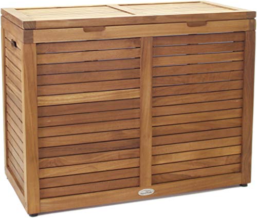 Nila™ Medium Sized Double Teak Laundry & Storage Hamper #TOP1