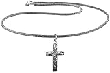 Hochwertige Silberkette (Länge 50cm / Breite 3,2mm) aus 925er Sterling-Silber schwarz oxidiert mit Karabinerverschluss