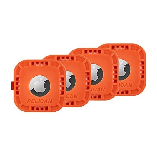 Pelican Shockproof AirTag Holder 4-Pack