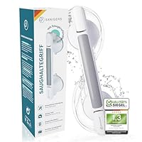 SANIGERS® Haltegriff mit Saugnapf I EXTRA STARKER HALT 110 KG I 33 CM Haltegriff Dusche ohne Bohren, Haltegriffe für Senioren, Badewannengriff ohne Bohren, Duschgriff mit Saugnapf, Sauggriff Bad