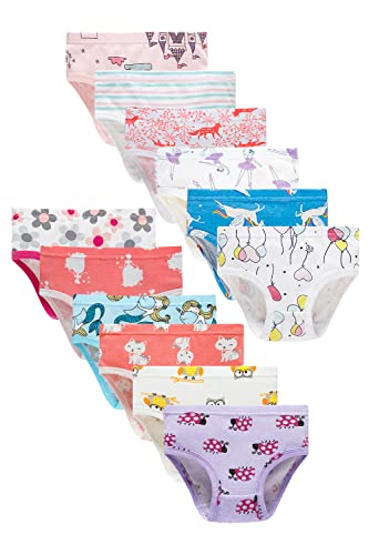 Family Feeling Little Girl Underwear Toddler Panties Big Kids Undies Soft 100% Cotton