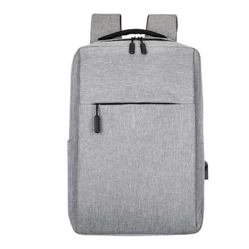 AHIOJEGX Mochila para Portátil Mochila Impermeable for Ordenador portátil for Hombre, Mochila de Negocios, Mochila de Viaje for Hombre, Mochila Escolar for la Universidad, Mochila for Libros(Gray)